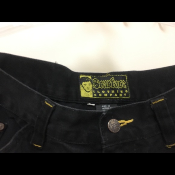 Shorts Scarface Black 36 RARE Black - Picture 3 of 6